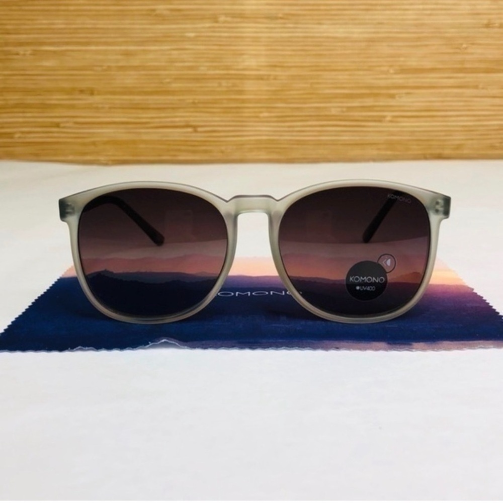 NWT Komono Urkel Heaven Blue Sunglasses UV400 Acetate w/ Case - Picture 3 of 11